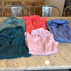 lululemon athletica Women's Jackets in Blue, Pink, and Green
